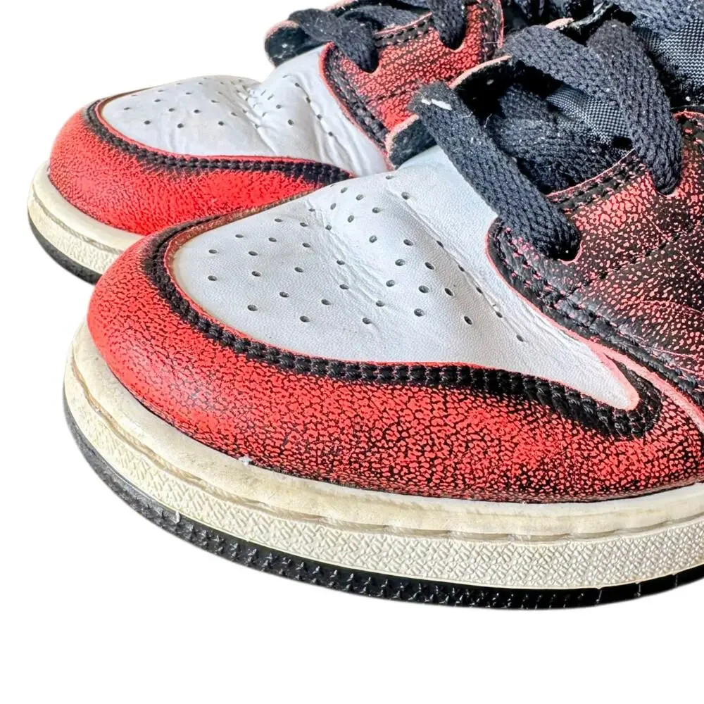 Nike Air Jordan 1 Mid GS Red Black White Youth 6.5Y FB0568-006 Sneakers